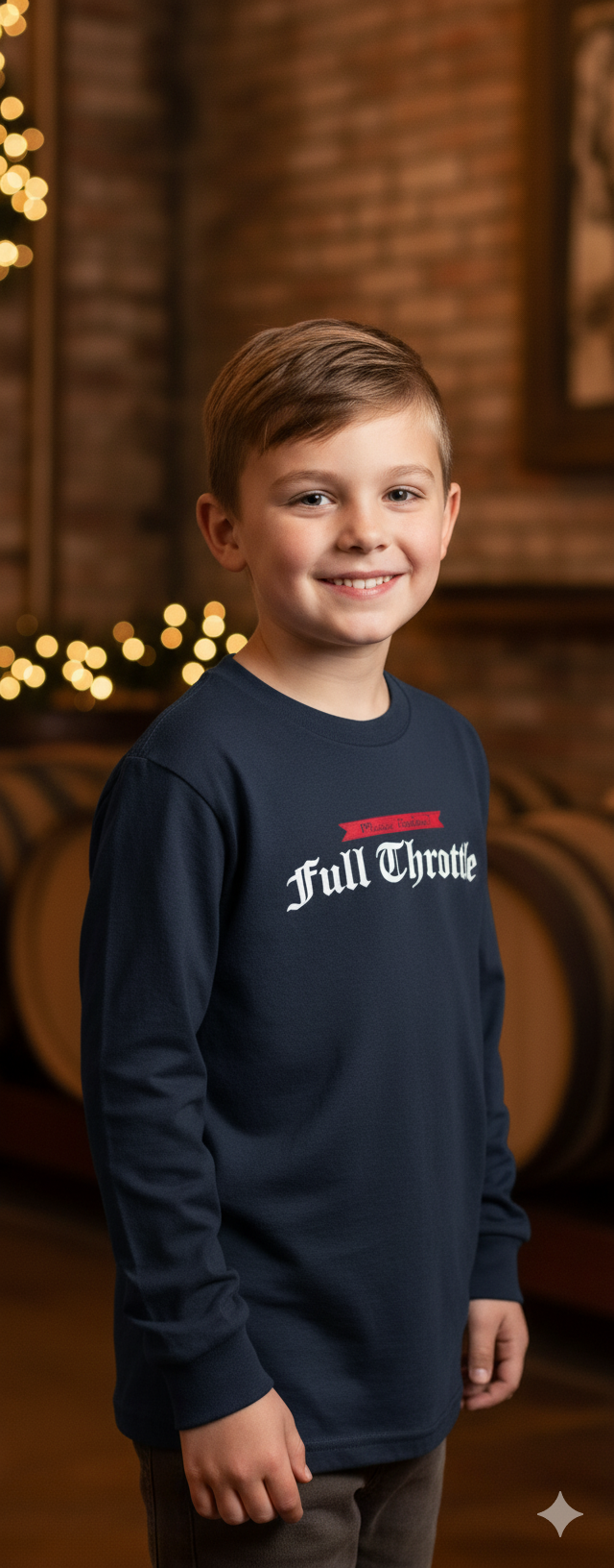 Vintage Winter Truck Long Sleeve - Youth