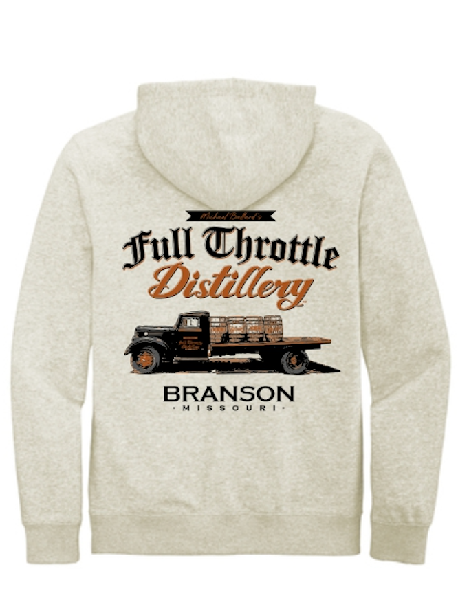 Vintage Truck Branson Fleece Zip Hoodie